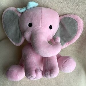 Bedtime Originals Lambs and Ivy Plush Pink Hazel Elephant Stuffed Animal Toy